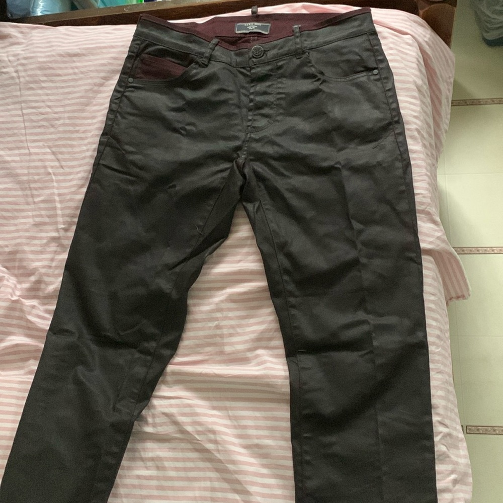 Zara men leather pants size 32